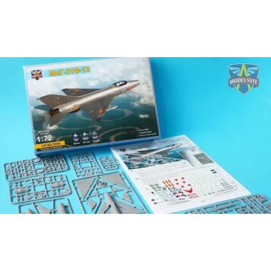 Us Stock Mig-21f-13 Supersonic Jet Fighter 1/72 Modelsvit 72042