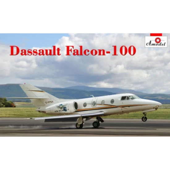 Amodel 72330 - 1/72 Dassault Falcon - 100 Building Airplane Aircraft, model kit