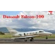 Amodel 72330 - 1/72 Dassault Falcon - 100 Building Airplane Aircraft, model kit