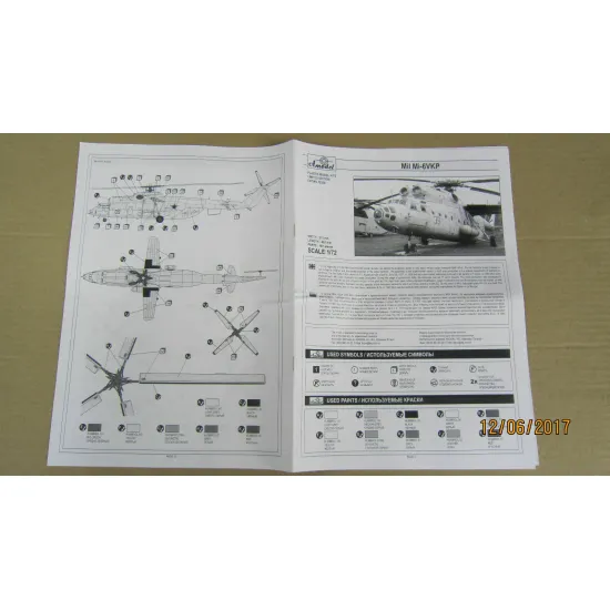 Amodel 72338 - 1/72 Building Kit Mi-6VPK Soviet Helicopter, plastic model kit