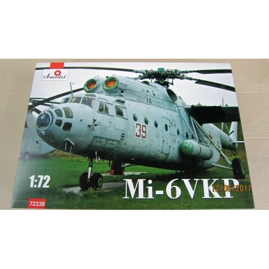 Amodel 72338 - 1/72 Building Kit Mi-6VPK Soviet Helicopter, plastic model kit