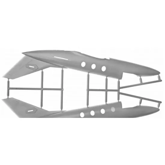 Amodel 72340 - 1/72 Dassault Falcon 10 MER Airplane, scale plastic model kit