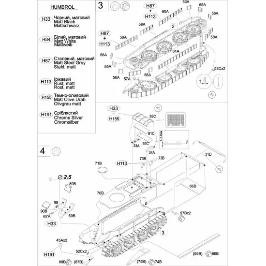 BT-7 WW2 Soviet experimental tank (with 76.2mm gun) 1/72 UMT 668