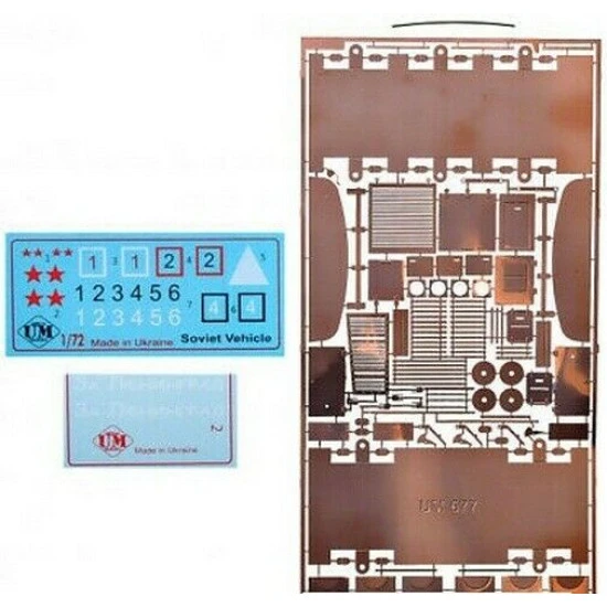 MBV-2 motorized armored railcar with 76,2-mm tank guns F-34 1/72 UMT 677