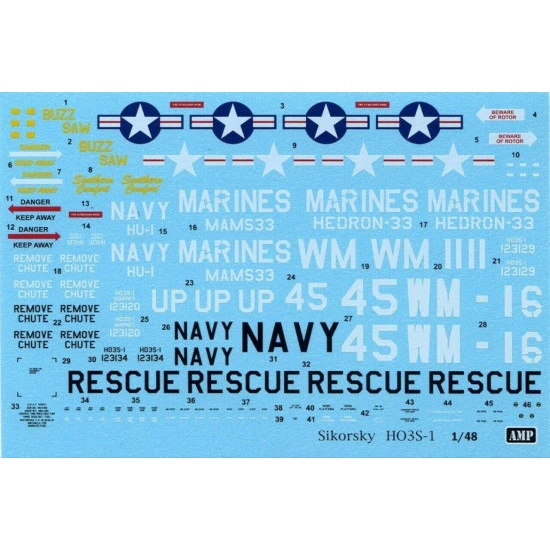 AMP 48-001 1/48 Sikorsky HO3S-1