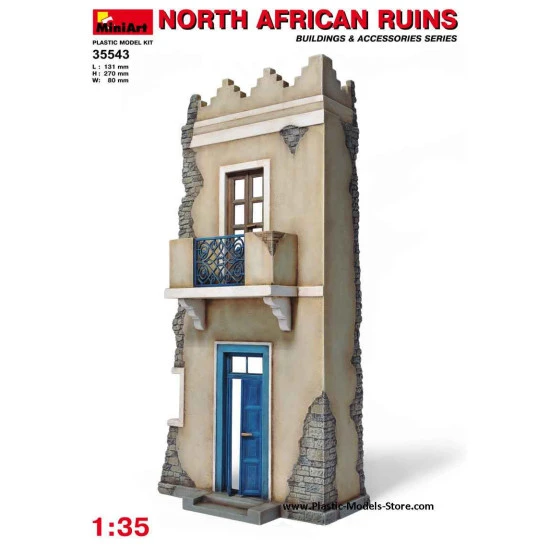 NORTH AFRICAN RUINS building for diorama 1/35 Miniart 35543
