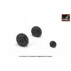 Junkers Ju 188 wheels w/ weighted tires 1/72 Armory AW72203