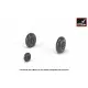Dornier Do 17M/P/Z, Do 215 wheels w/weighted tires 1/72 Armory AW72205