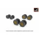 B-36 Peacemaker wheels w/ weighted tires & optional nose wheels 172 Armory AW72327