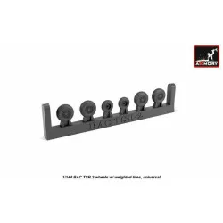 BAC TSR.2 wheels w/ weighted tires 1/144 Armory AW14401