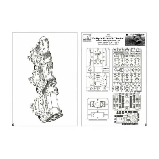 Pz.Kpfw.II Ausf.L Luchs, German WWII Light Recon Tank 1/72 Armory AR72203