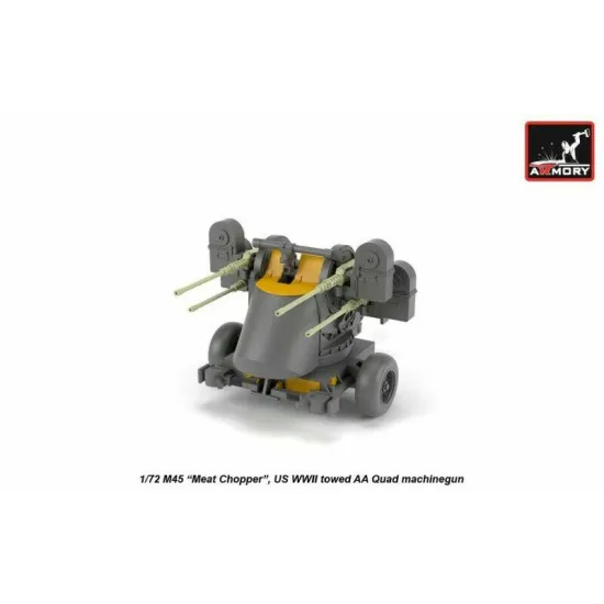 M45 Quadmount,US WWII 4x12.7mm M2HB Turret M20 Pre-Order 1/72 Armory AR72239