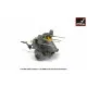 M45 Quadmount,US WWII 4x12.7mm M2HB Turret M20 Pre-Order 1/72 Armory AR72239