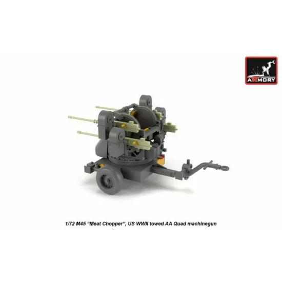 M45 Quadmount,US WWII 4x12.7mm M2HB Turret M20 Pre-Order 1/72 Armory AR72239