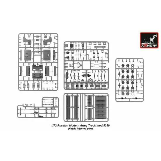Russian Modern 6x6 Military Cargo Truck 5350 Limited Armory 1/72 AR72407-R