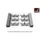 M1 Abrams series early type tracks, w/ drive wheels 1/72 Armory AC7334a