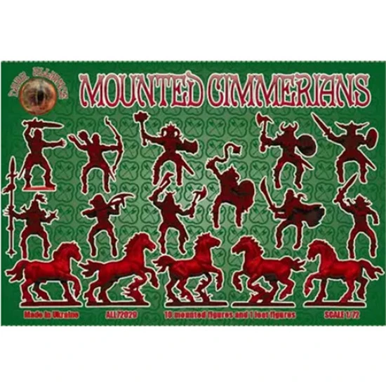 Alliance 72029 - 1/72 Mounted Cimmerians (Fantasy Series), scale plastic model