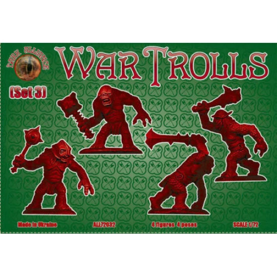 Alliance 72032 - 1/72 War Trolls Set 3 (Fantasy Series), scale plastic model kit