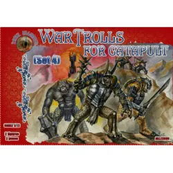 Us Stock Alliance 72033 - 1/72 War Trolls Catapult Set 4 Fantasy Series Scale Model Kit