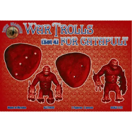 Us Stock Alliance 72033 - 1/72 War Trolls Catapult Set 4 Fantasy Series Scale Model Kit