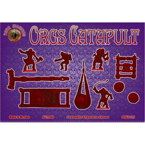Alliance 72034 - 1/72 Orcs Catapult Set (Fantasy Series) scale plastic model kit