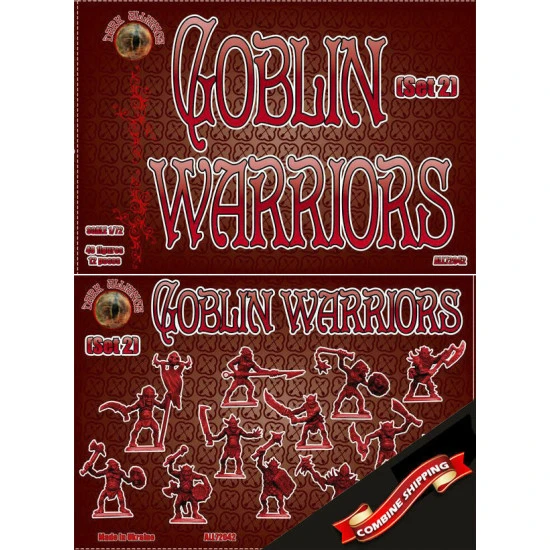 Alliance 72042 - 1/72 Goblin Warriors (Set 2), (Fantasy Series) scale model kit
