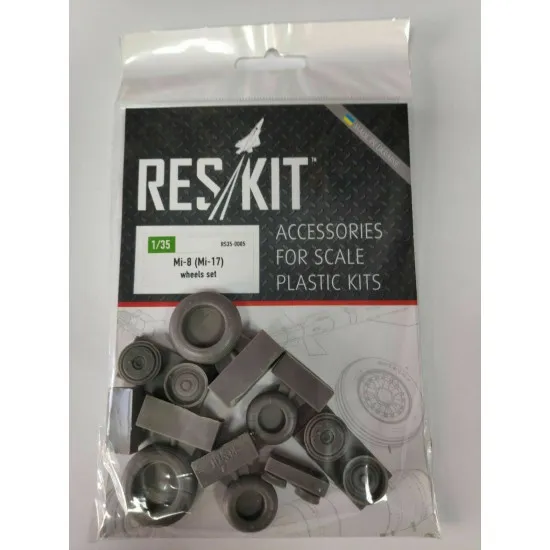 Mi-8 (Mi-17) wheels set 1/35 Reskit RS35-0005