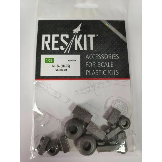 Mi-24 (Mi-35) wheels set 1/35 Reskit RS35-0006