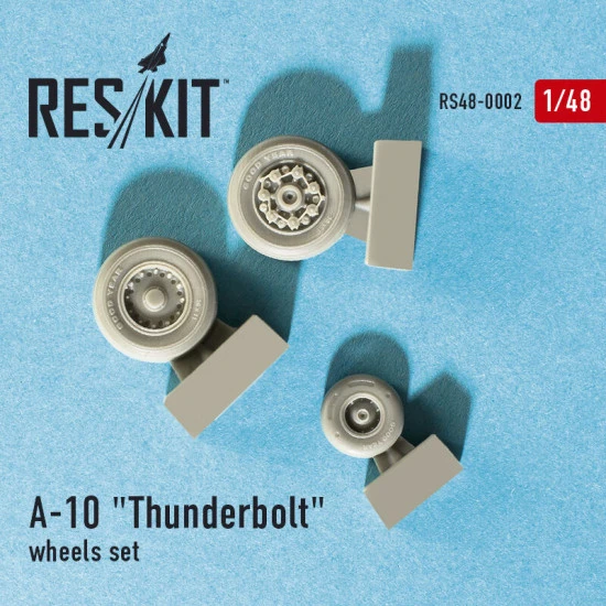 Resin wheels set A-10 Thunderbolt Fairchild Republic 1/48 Reskit RS48-0002