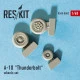 Resin wheels set A-10 Thunderbolt Fairchild Republic 1/48 Reskit RS48-0002