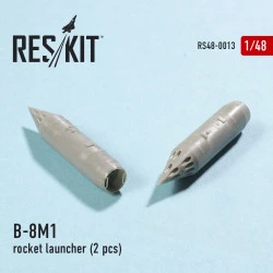 Resin B-8M1 rocket launcher (4 pcs) Resin Detail 1/48 Reskit RS48-0013