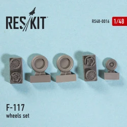 Resin wheels set for Lockheed F-117 