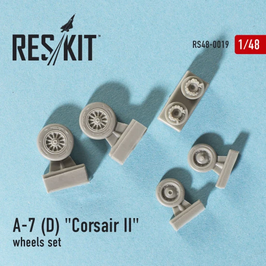 Resin wheels set for LTV A-7 Corsair II D 1/48 Reskit RS48-0019