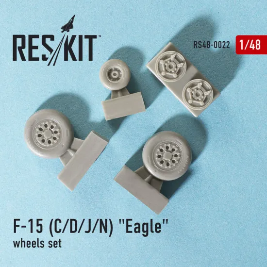 Resin wheels set for McDonnell F-15 (C/D/J/N) Eagle 1/48 Reskit RS48-0022