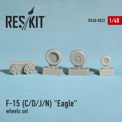 Resin wheels set for McDonnell F-15 (C/D/J/N) Eagle 1/48 Reskit RS48-0022