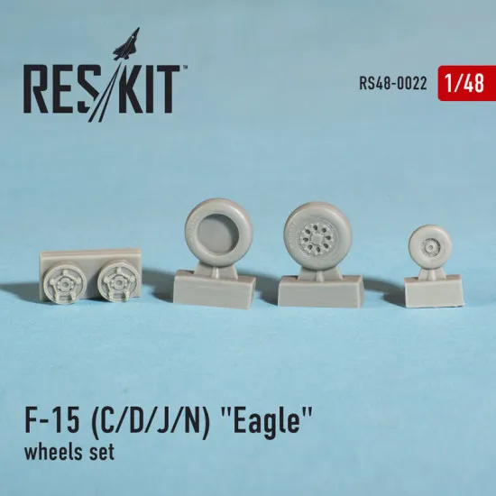 Resin wheels set for McDonnell F-15 (C/D/J/N) Eagle 1/48 Reskit RS48-0022