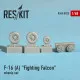 Resin wheels set for F-16 (A) Fighting Falcon 1/48 Reskit RS48-0023