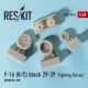 Resin wheels set for F-16 B/C block 29-39 Fighting Fa 1/48 Reskit RS48-0024