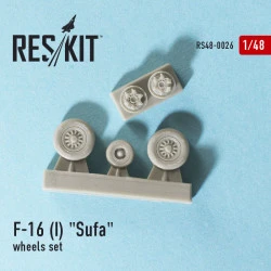 Resin wheels set for General Dynamics F-16 (I) Sufa 1/48 Reskit RS48-0026