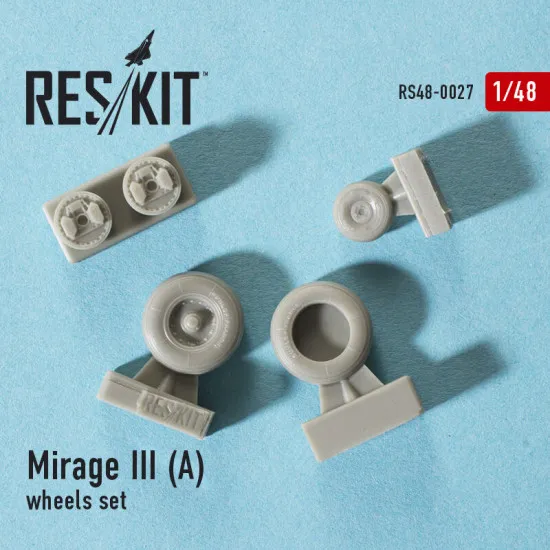 Dassault Mirage III (A) wheels set 1/48 Reskit RS48-0027