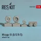 Dassault Mirage III (D/E/R/S) wheels set 1/48 Reskit RS48-0029