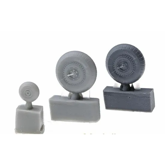 Resin wheels set Jak-7/9, La-5/7, Lagg-3, I-185, MiG-3 1/48 Reskit RS48-0030
