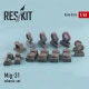 Resin wheels set for Aircraft MiG-31 1/48 Reskit RS48-0036