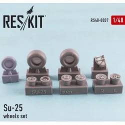 Us Stock Resin Wheels Set For Soviet Aircraft Su-25 1/48 Reskit Rs48-0037