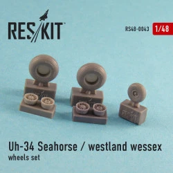 Resin wheels for Uh-34 Seahorse / Westland Wessex 1/48 Reskit RS48-0043
