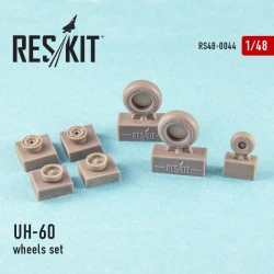 Resin wheels for UH-60 (all versions) 1/48 Reskit RS48-0044