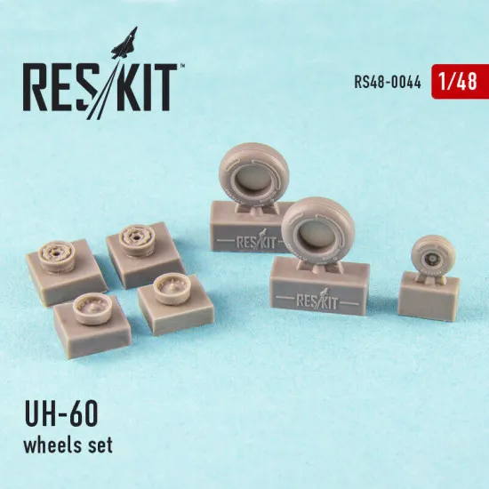 Resin wheels for UH-60 (all versions) 1/48 Reskit RS48-0044
