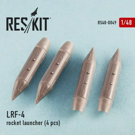 Resin rocket launcher LRF-4 (4 pcs) 1/48 Reskit RS48-0049