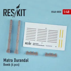 Resin Matra Durandal Bomb (4 pcs) 1/48 Reskit RS48-0050