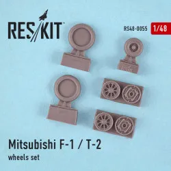Resin Mitsubishi F-1 / T-2 wheels set 1/48 Reskit RS48-0055